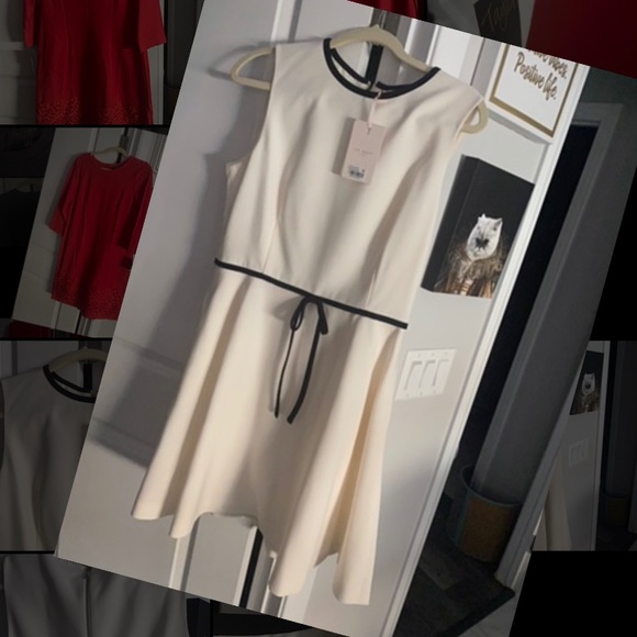 Ted Baker Dresses & Skirts - Ted Baker cream detailed dress 👗 size 4